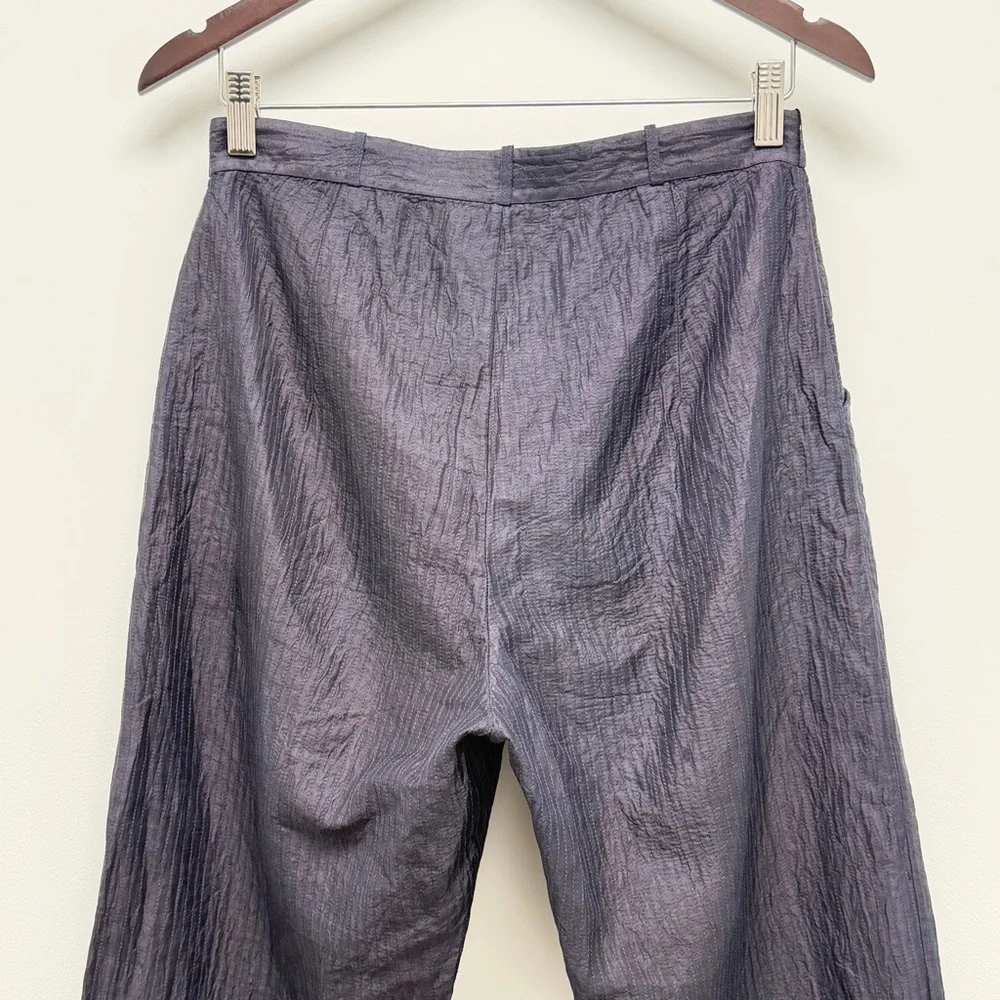 Maku Textiles Kuntani Silk Cotton Dyed Pants Blue Size 30